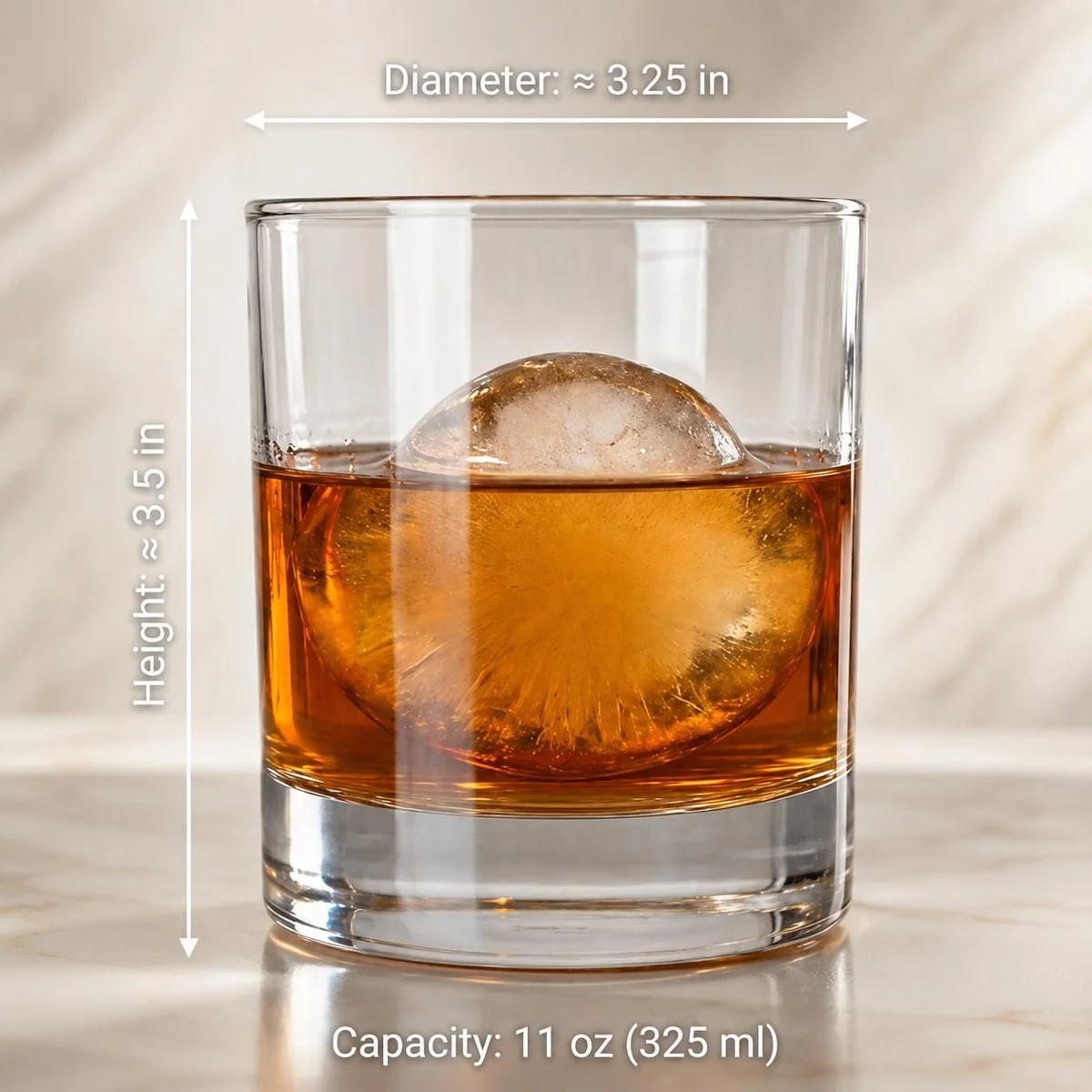 View 3 of 3D Rhinestone Effect Old Bikers Club Whiskey Glass