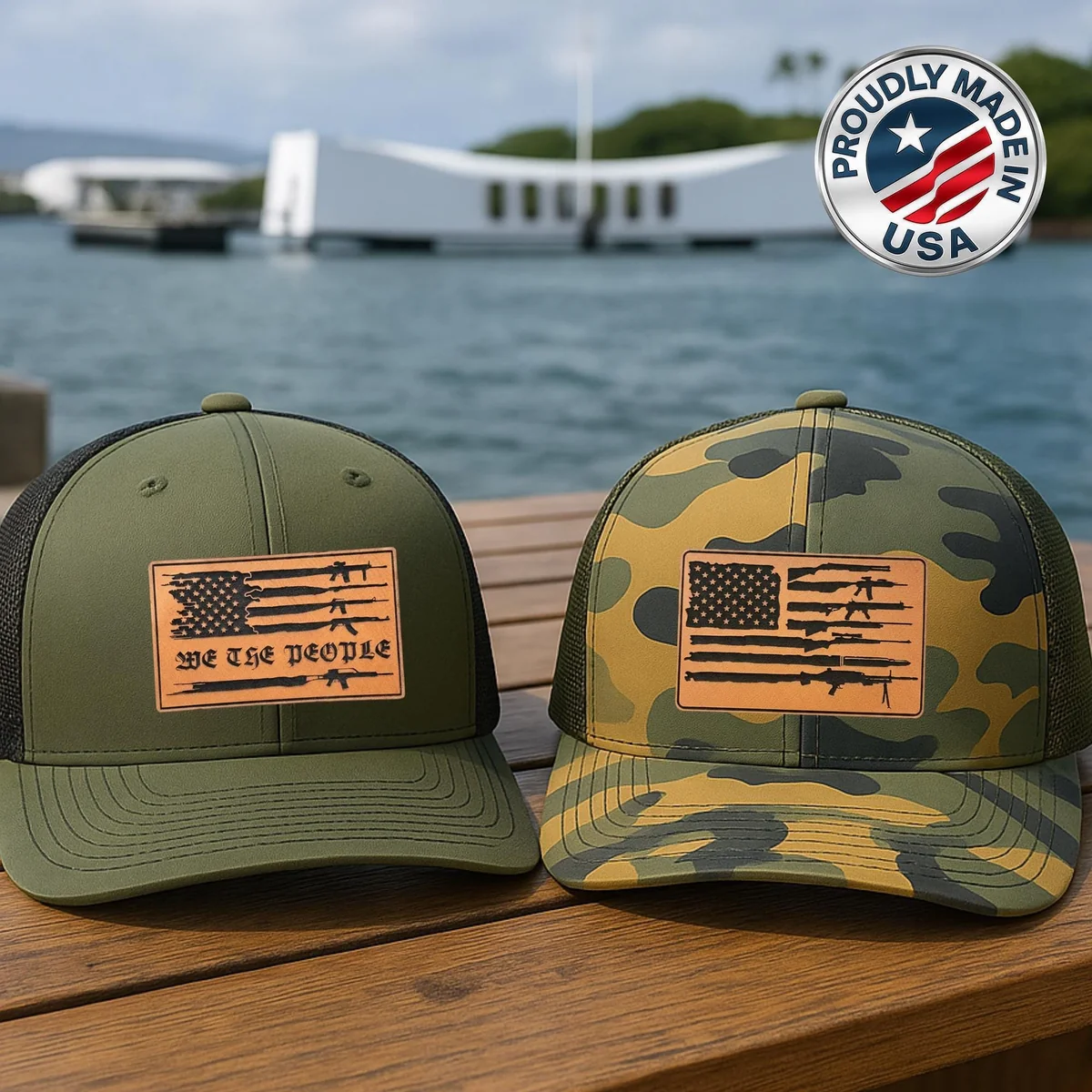 American Flag Trucker Hat
