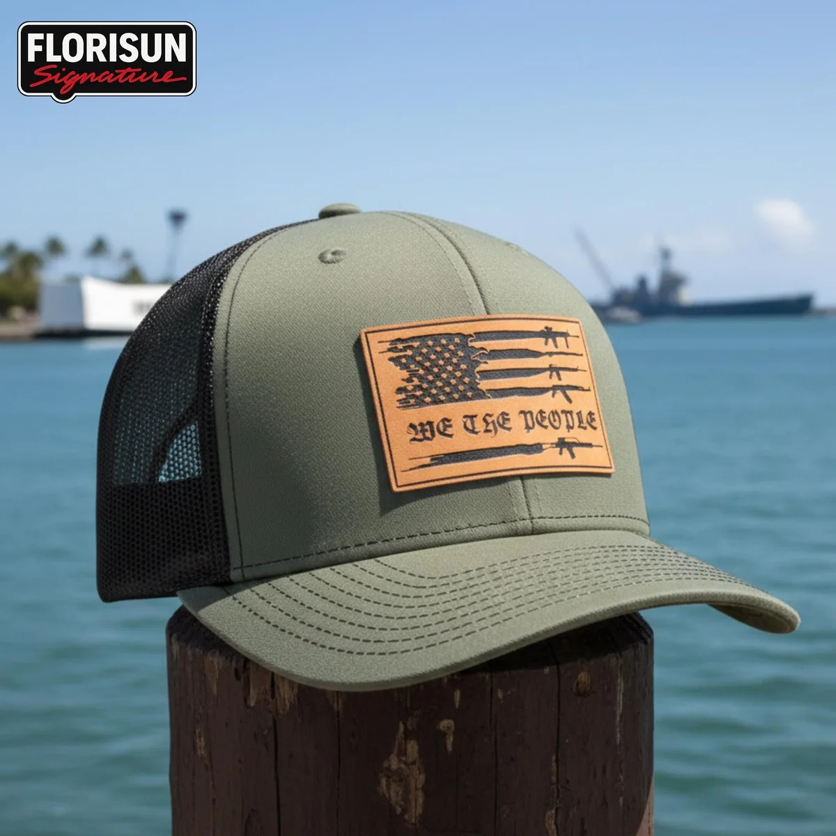 View 6 of American Flag Trucker Hat
