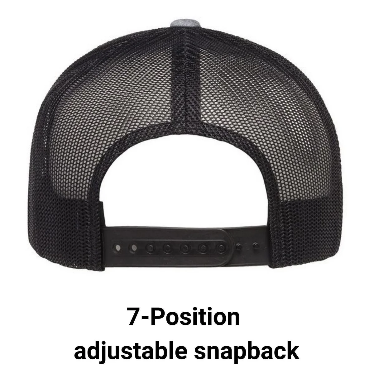 View 6 of Grandpa Motorcycle Leatherette Patch Trucker Hat