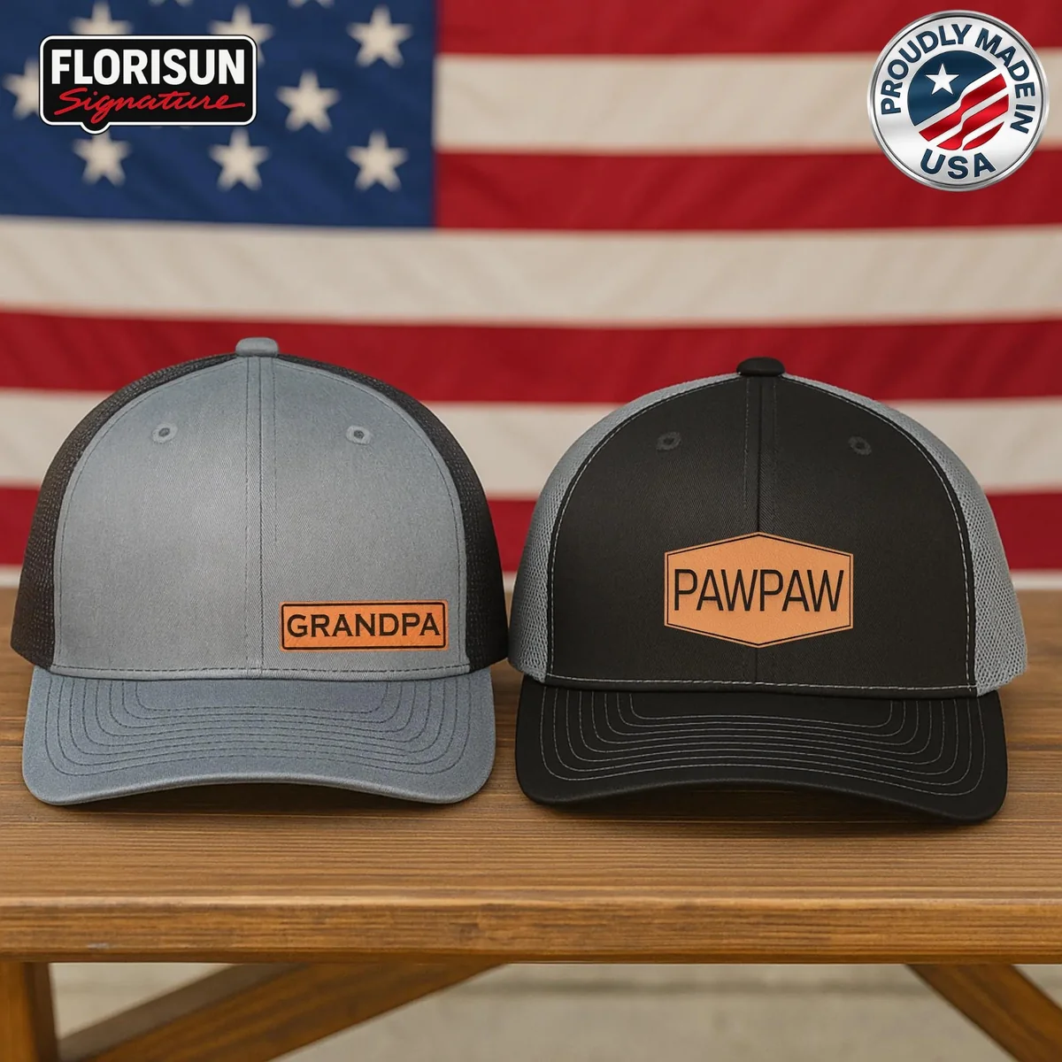 Grandpa Pawpaw Trucker Hats