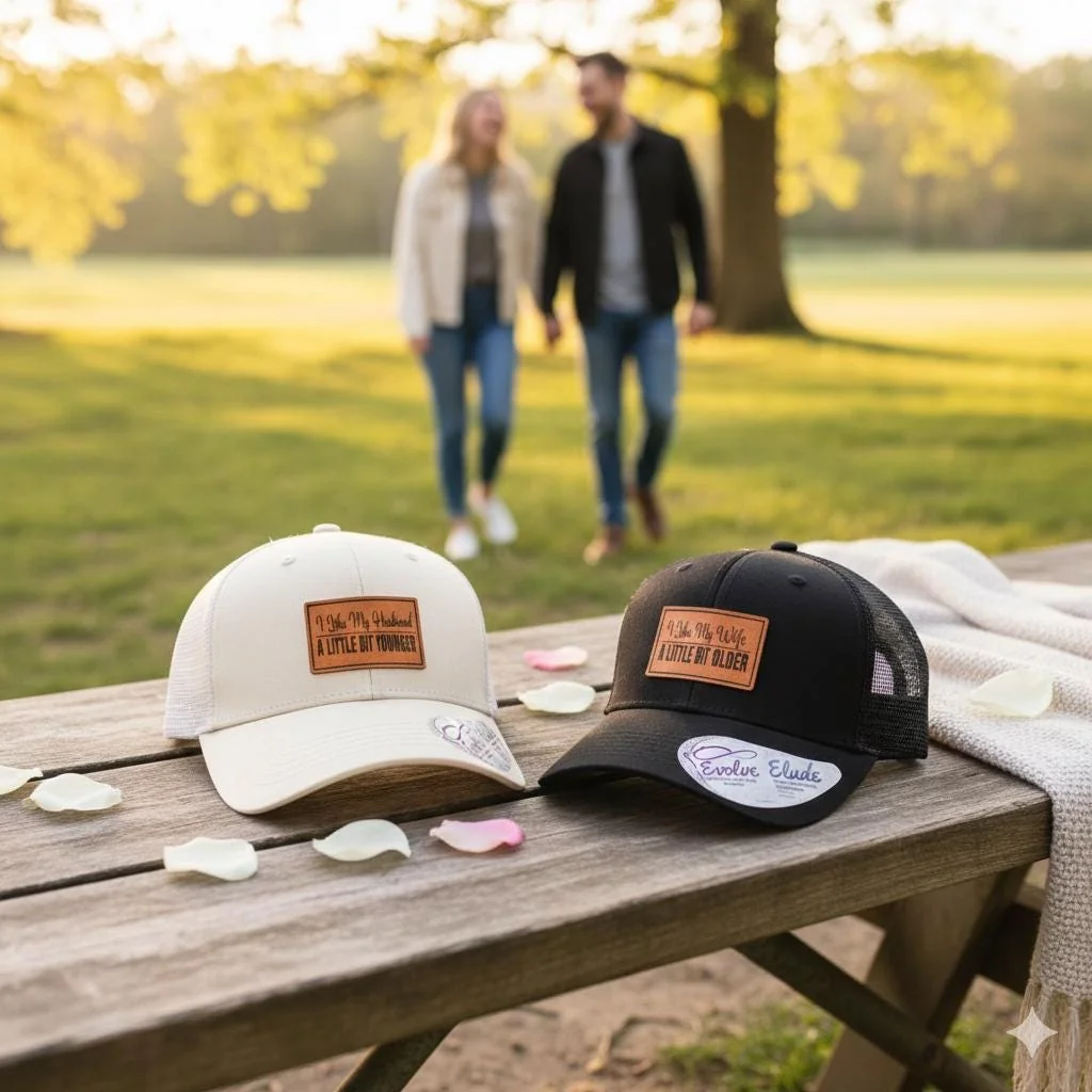 View 2 of I Like My Husband A Little Bit Younger Ponytail Trucker Hat