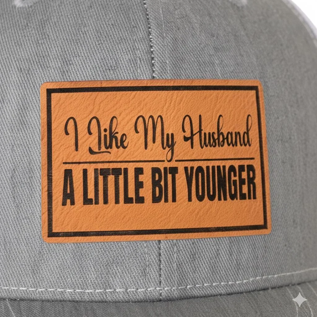 View 3 of I Like My Husband A Little Bit Younger Trucker Hat