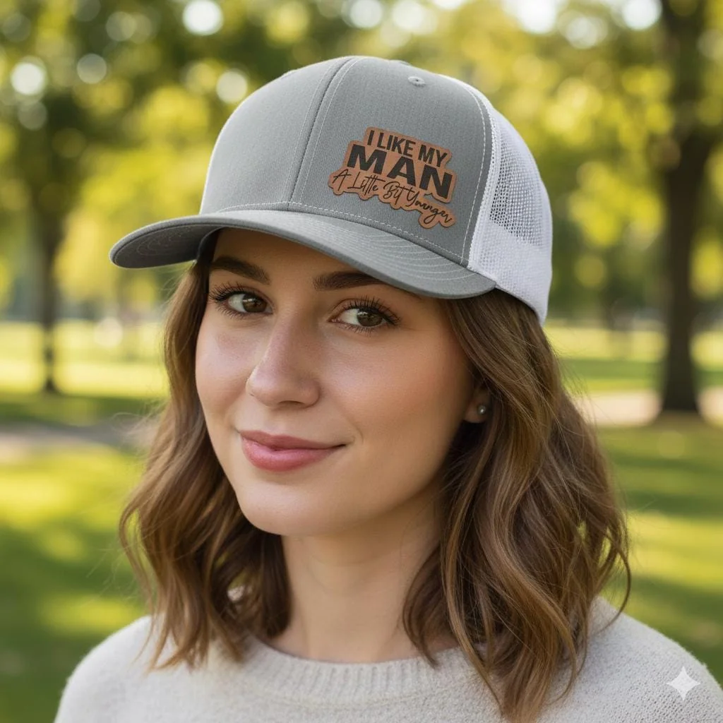View 2 of I Like My Man A Little Bit Younger Trucker Hat