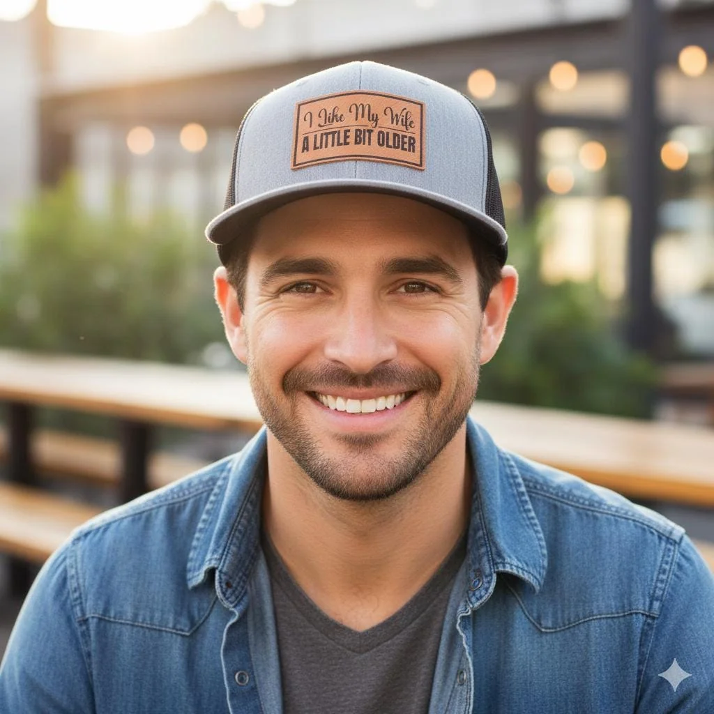 View 2 of I Like My Wife a Little Bit Older Trucker Hat