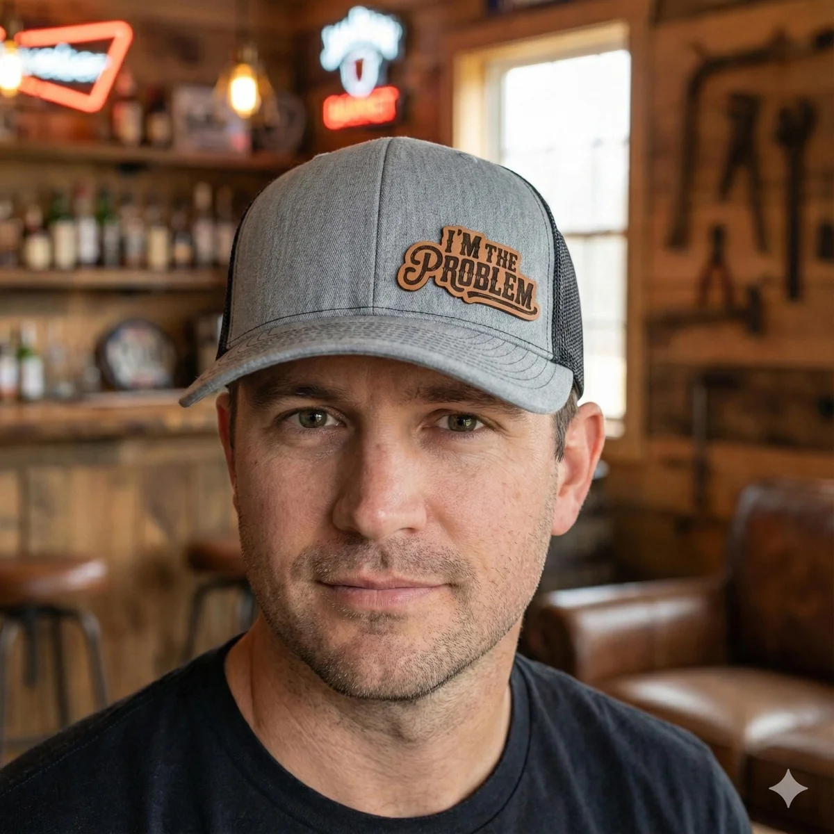 View 2 of I'm the Problem Trucker Hat
