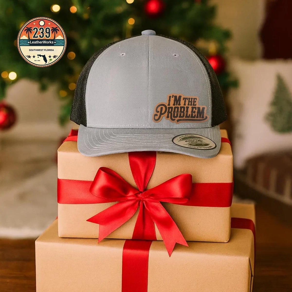 View 6 of I'm the Problem Trucker Hat