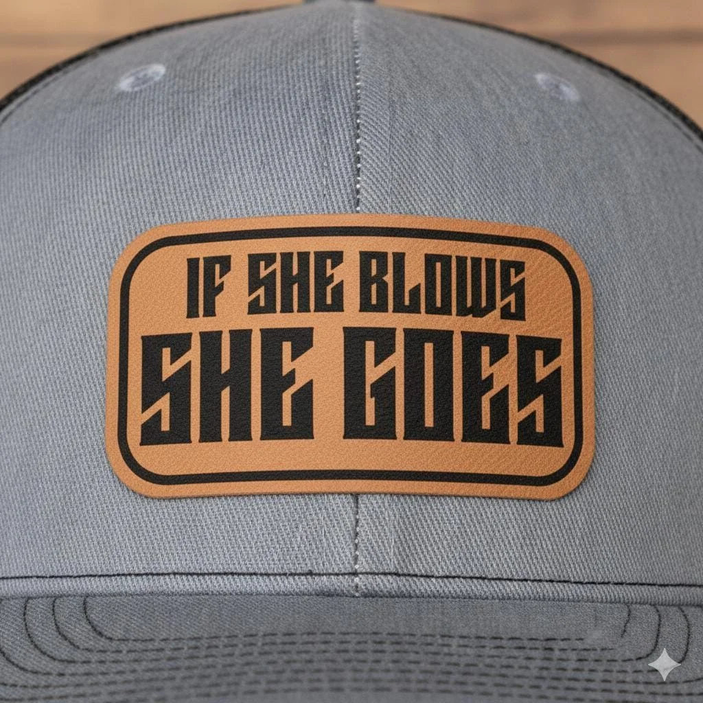 View 5 of If She Blows She Goes Trucker Hat