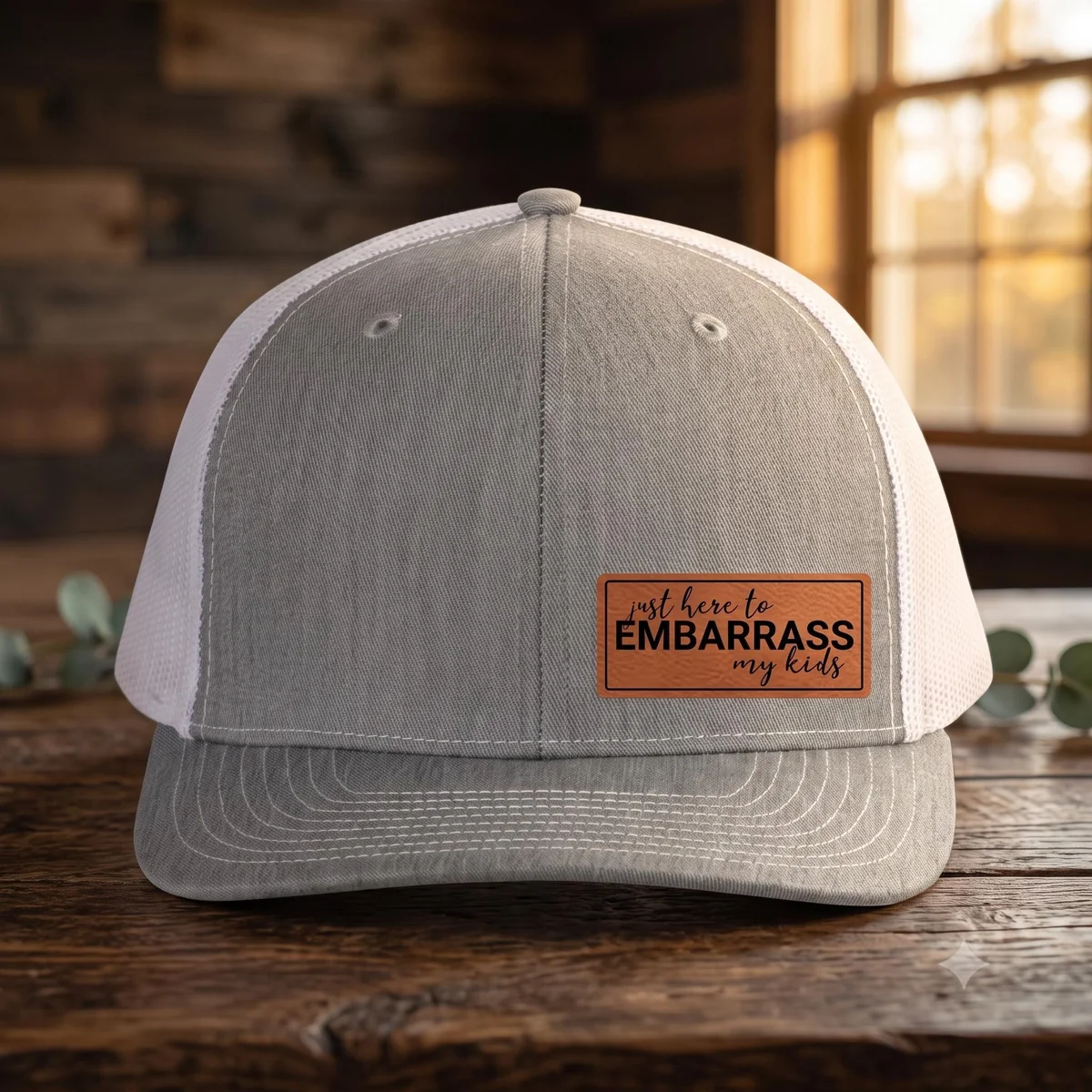 Just Here to Embarrass My Kids Trucker Hat
