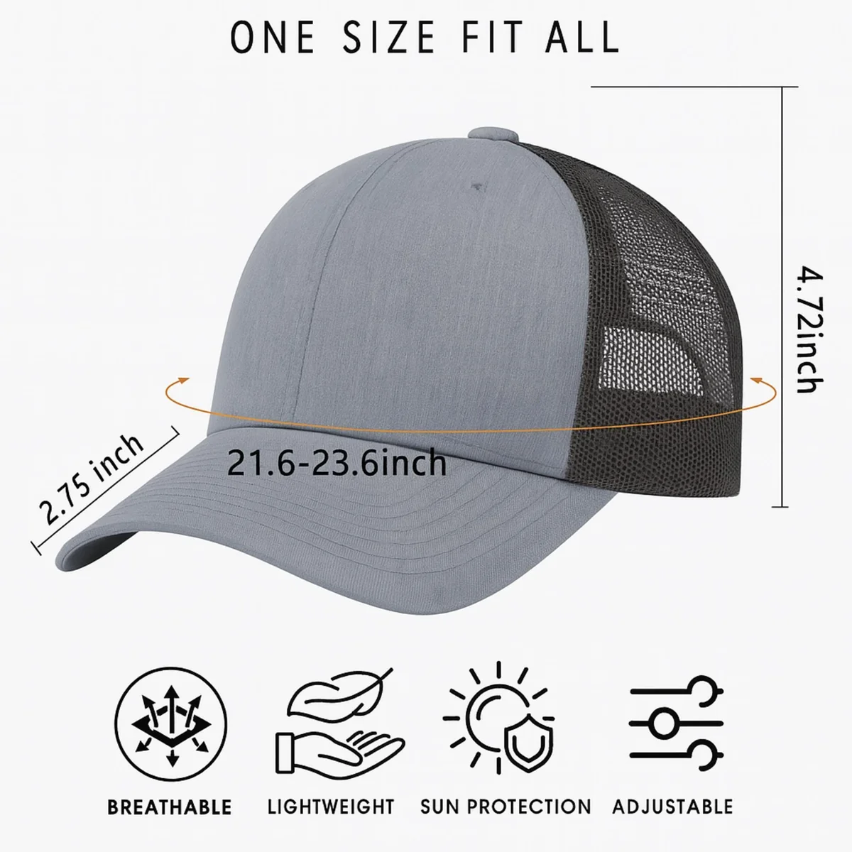 View 6 of Just Here to Embarrass My Kids Trucker Hat