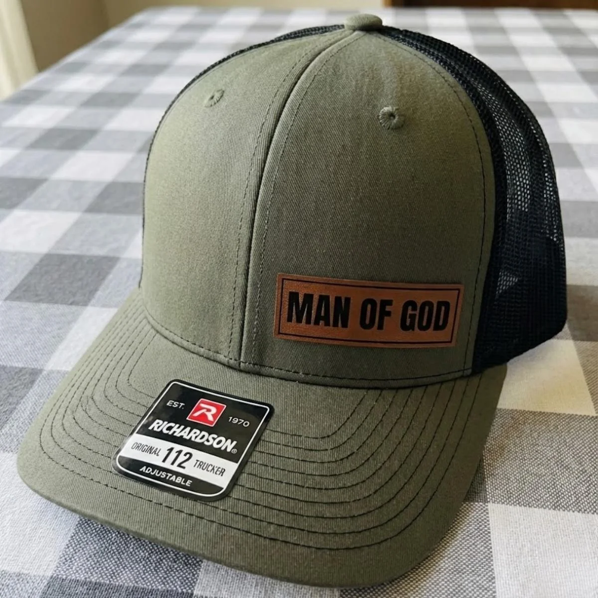 View 3 of Man of God Trucker Hat