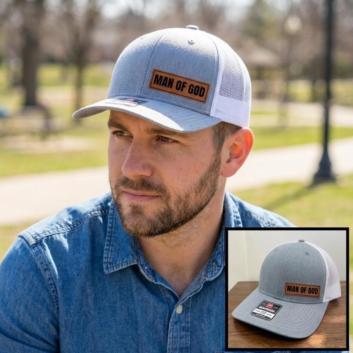 View 6 of Man of God Trucker Hat