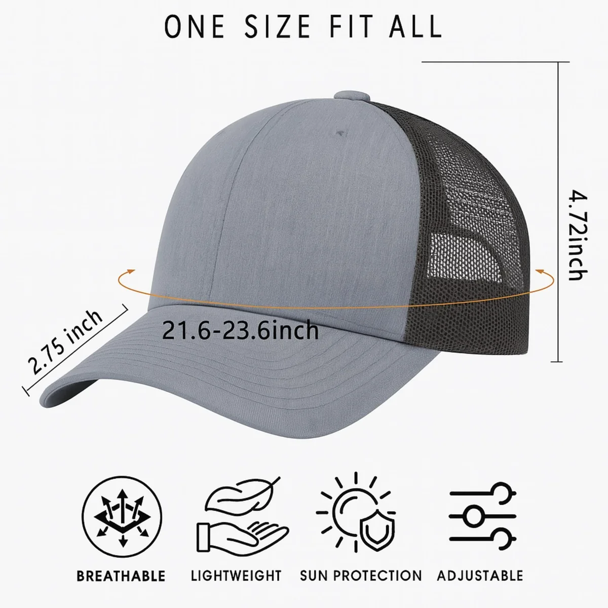 View 5 of Motivational Trucker Hat – Nobody Cares Work Harder
