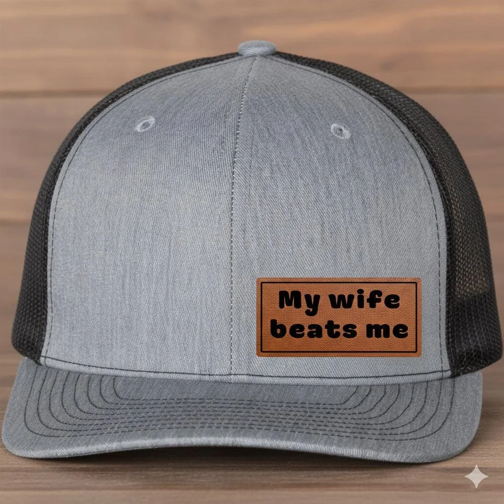 View 5 of My Wife Beats Me Trucker Hat