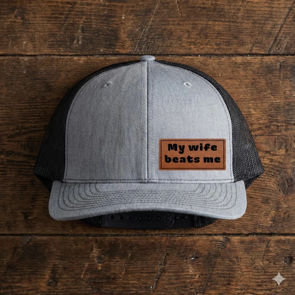 View 6 of My Wife Beats Me Trucker Hat
