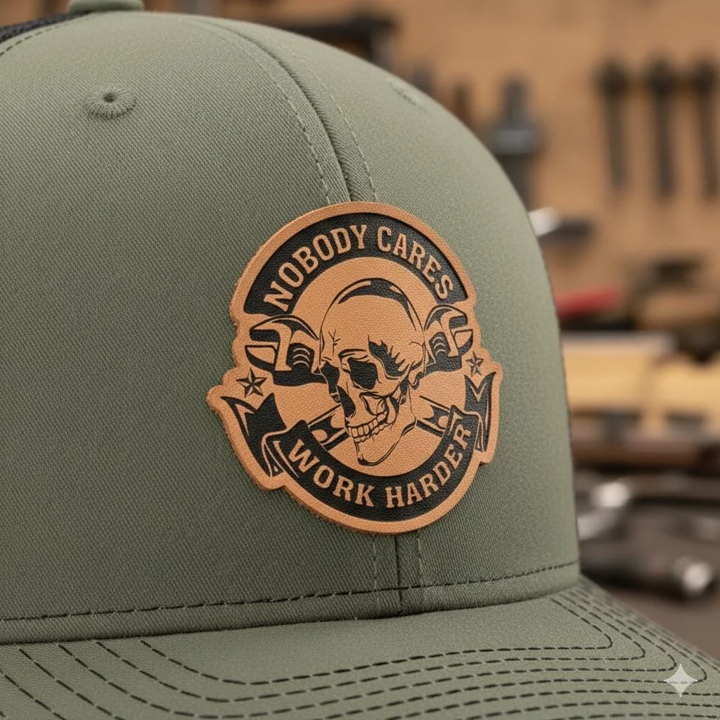View 3 of Nobody Cares Work Harder Trucker Hat