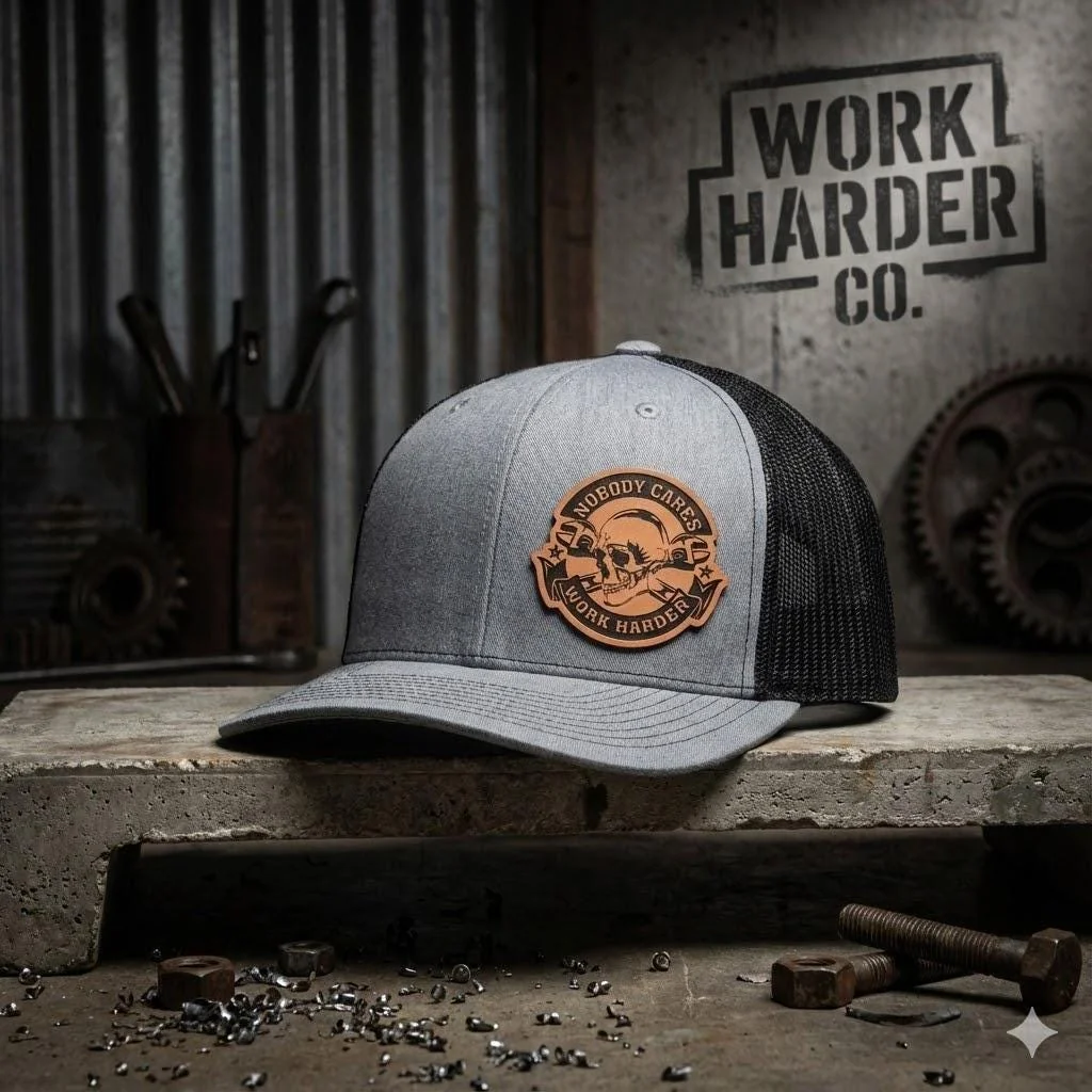 View 4 of Nobody Cares Work Harder Trucker Hat