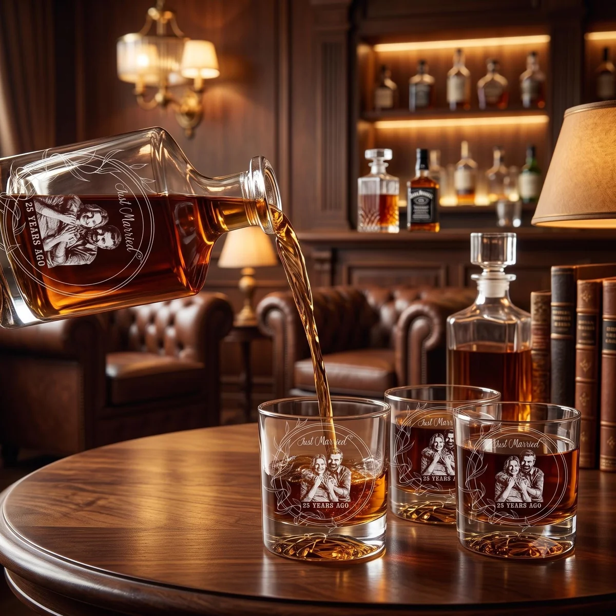 View 3 of Personalized Anniversary Decanter Set