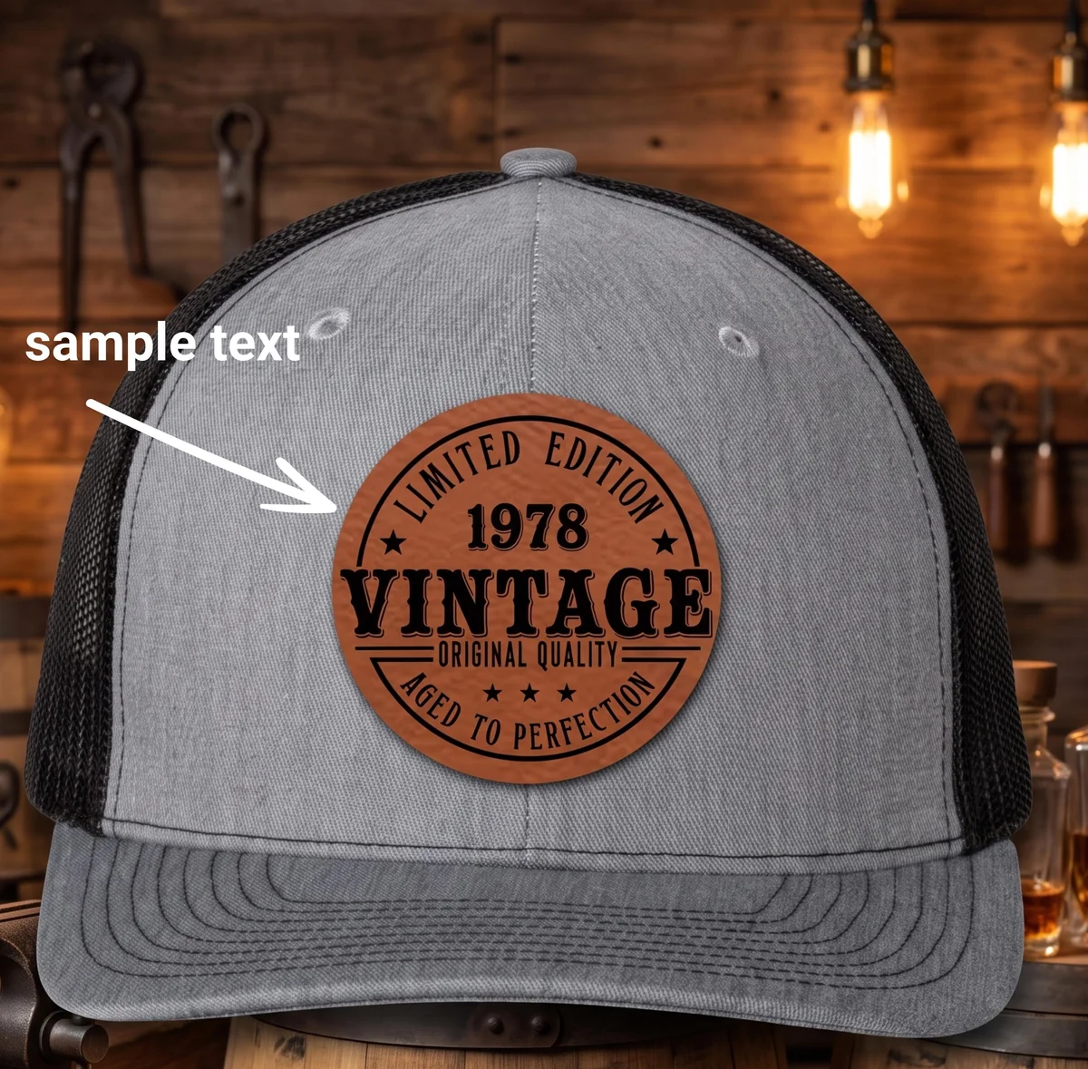 View 2 of Personalized Birth Year Trucker Hat