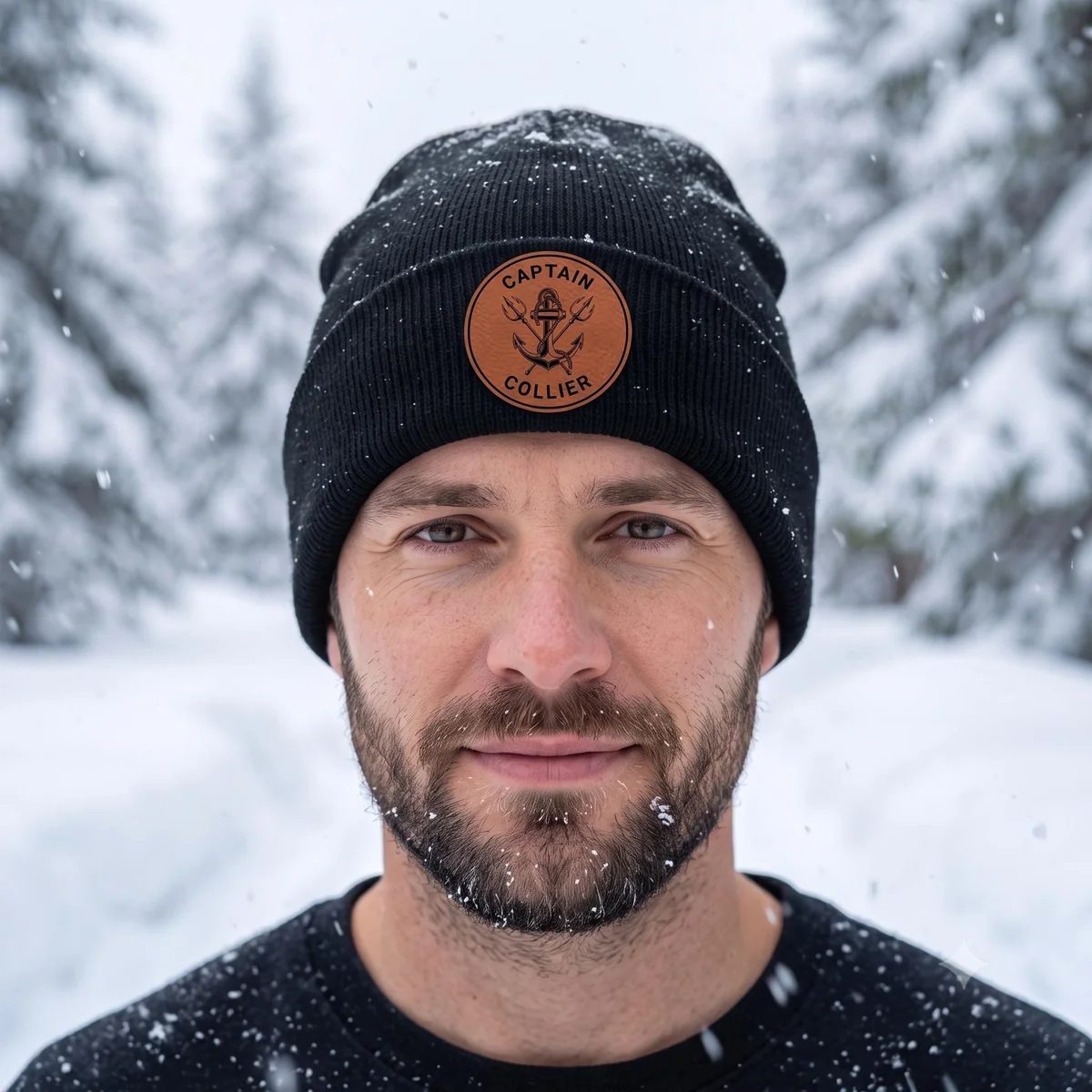 View 3 of Personalized Captain Beanie