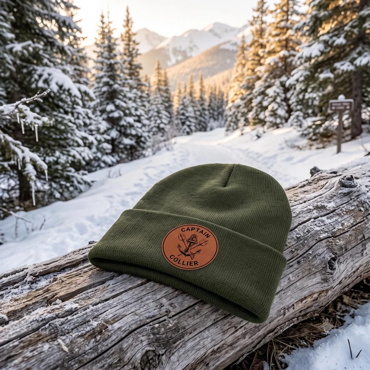 View 4 of Personalized Captain Beanie