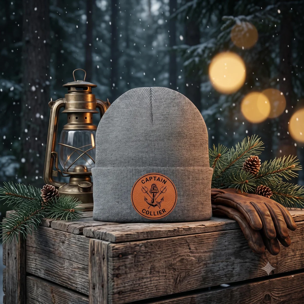 View 5 of Personalized Captain Beanie