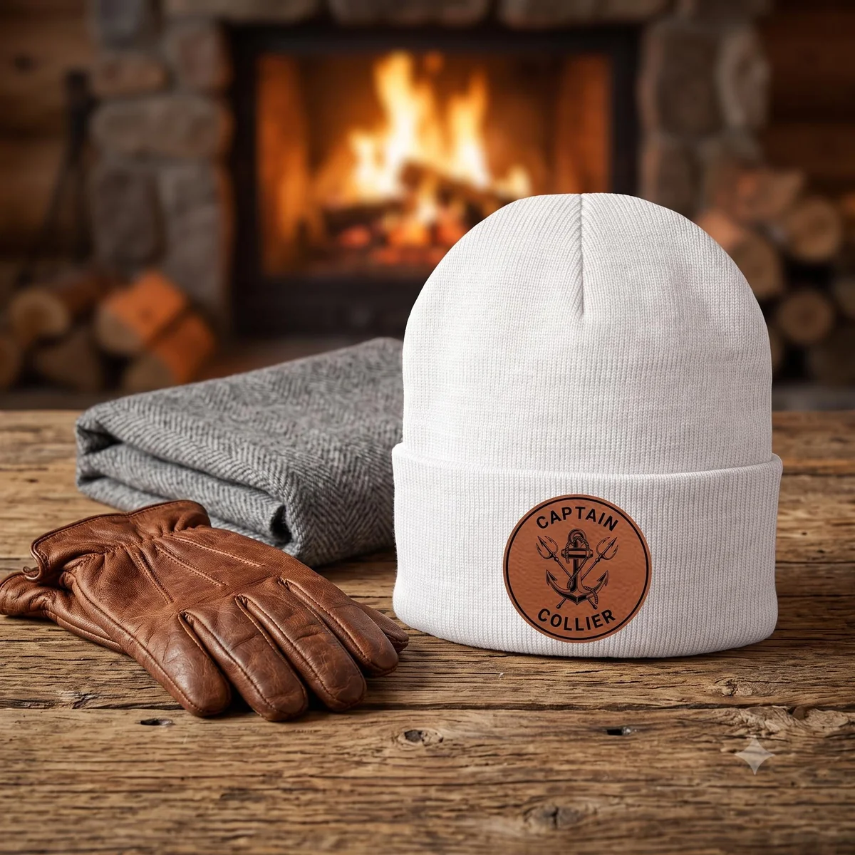 View 6 of Personalized Captain Beanie