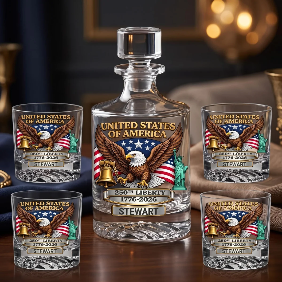 View 2 of Personalized Decanter Set