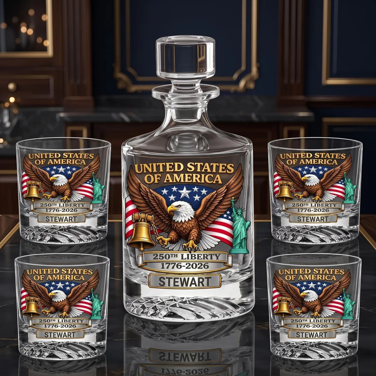 View 5 of Personalized Decanter Set