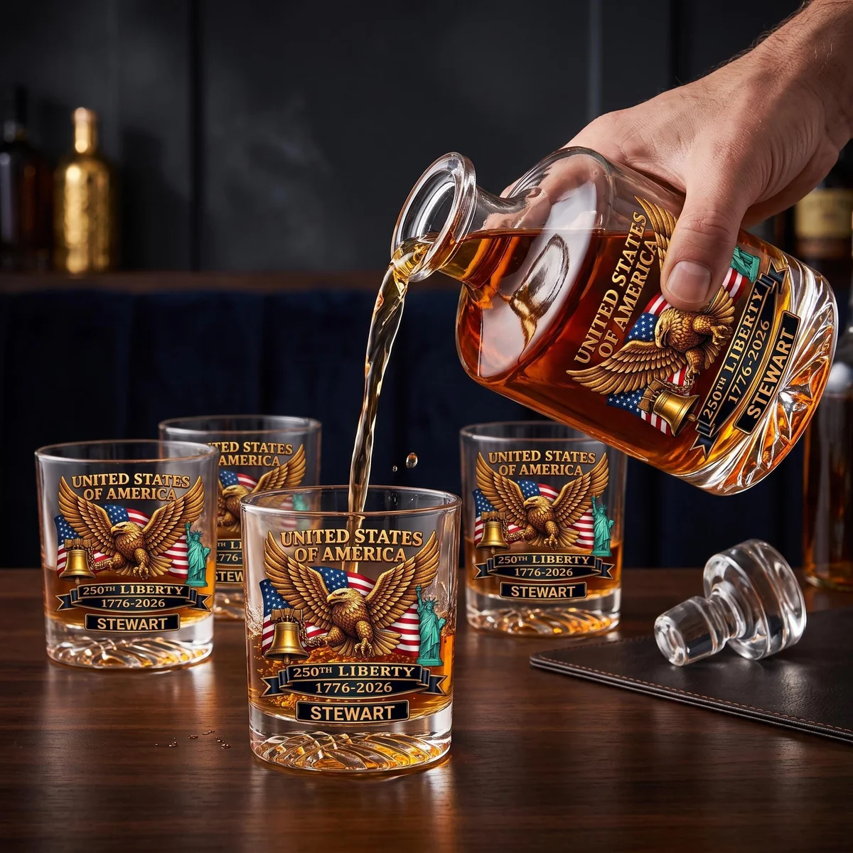 View 6 of Personalized Decanter Set