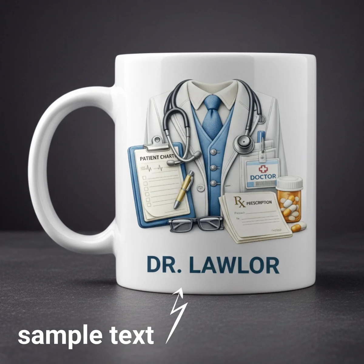 View 2 of Personalized Doctor Mug