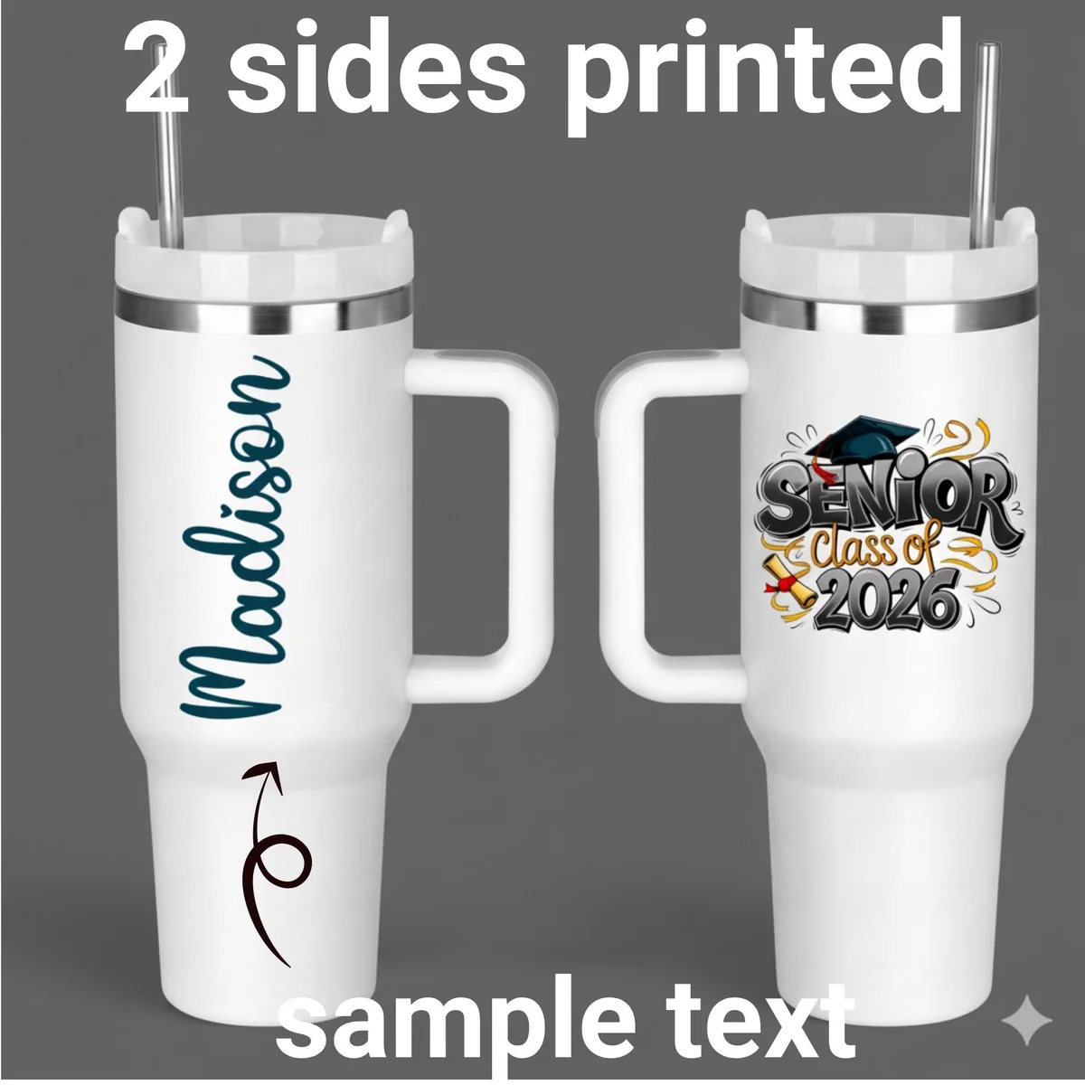 View 2 of Personalized Graduation Tumbler