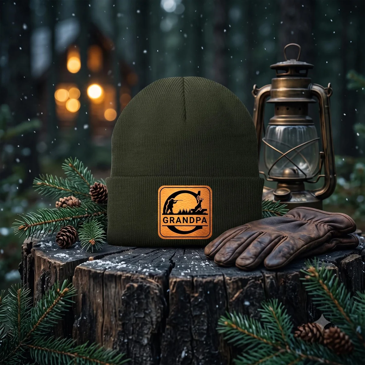 View 3 of Personalized Hunting Beanie