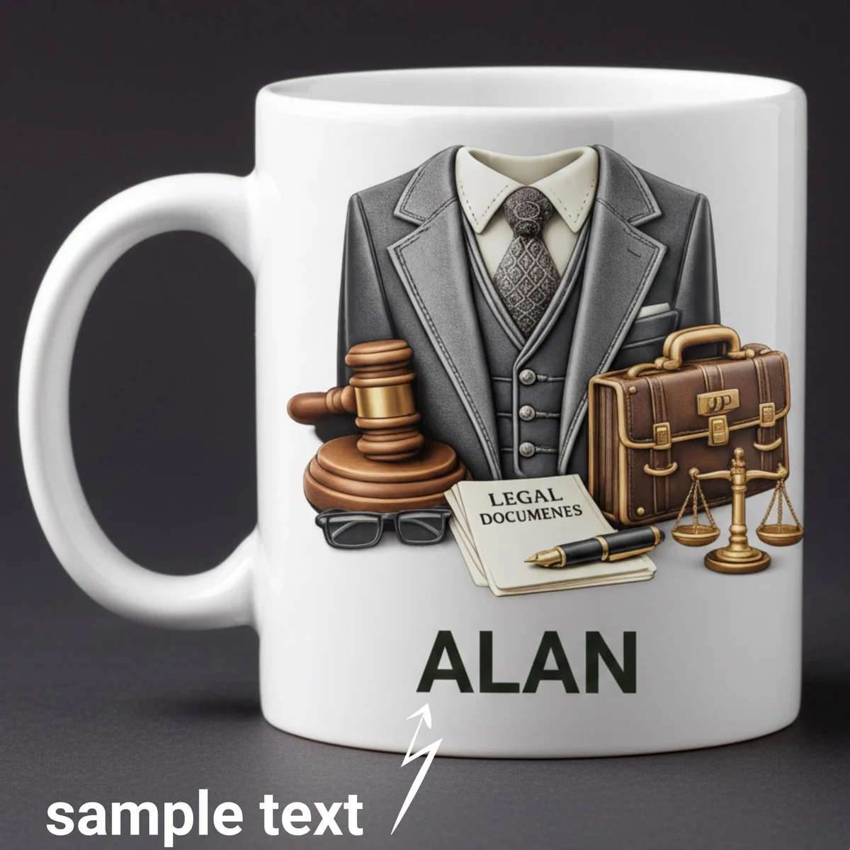 View 2 of Personalized Lawyer Mug