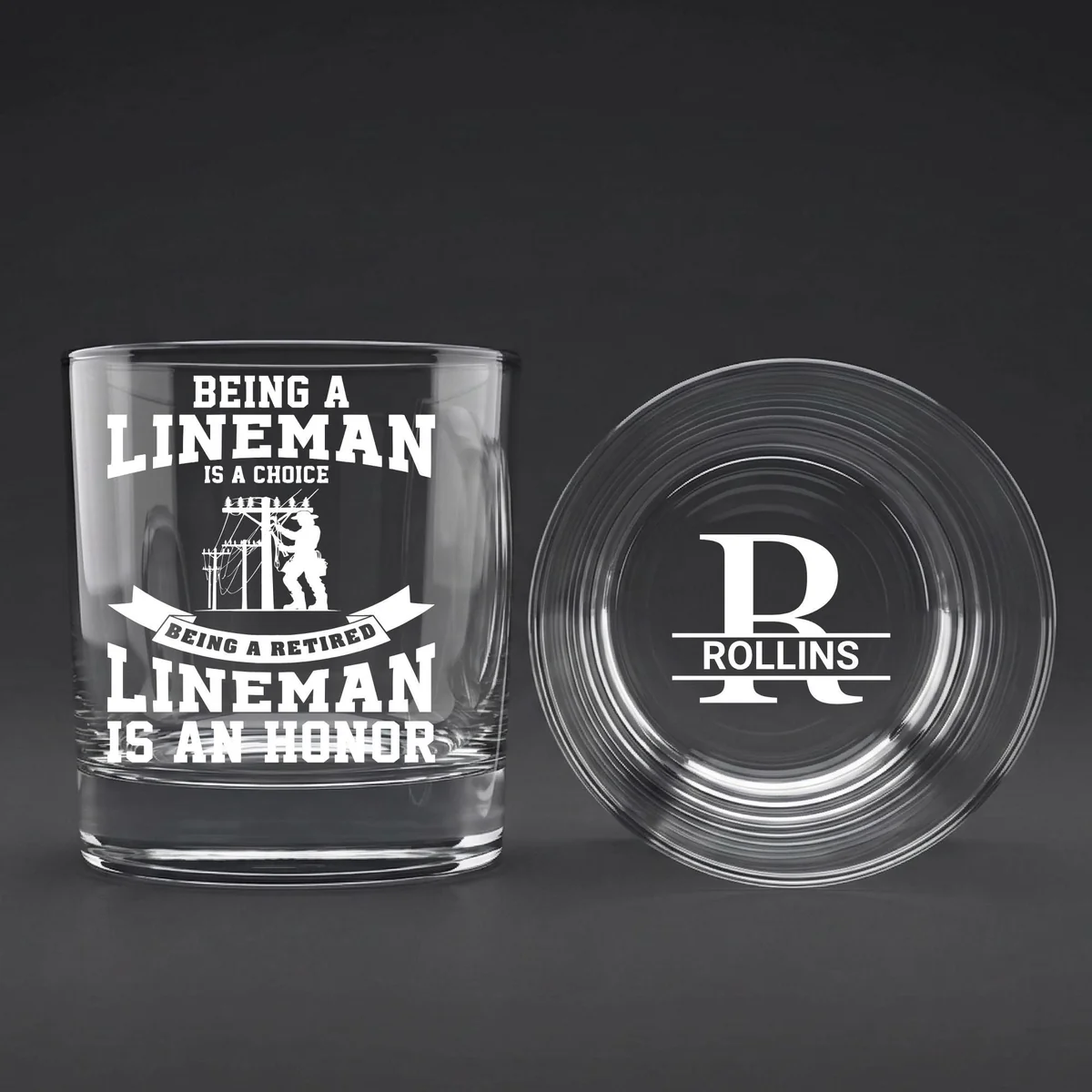 Personalized Lineman Retirement Gift