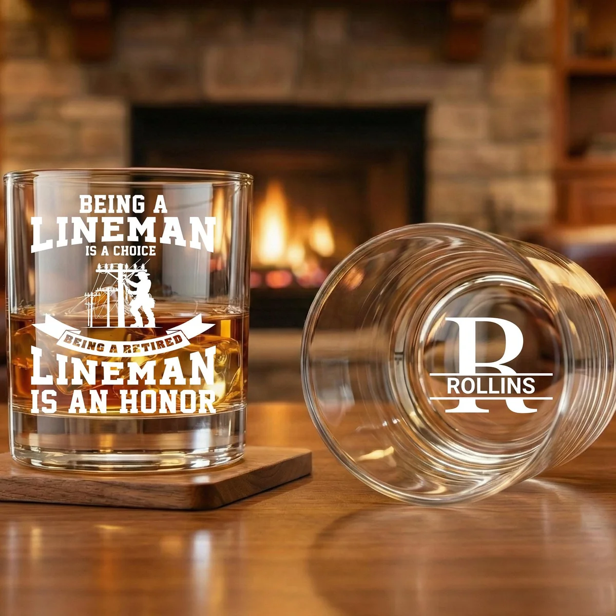 View 5 of Personalized Lineman Retirement Gift