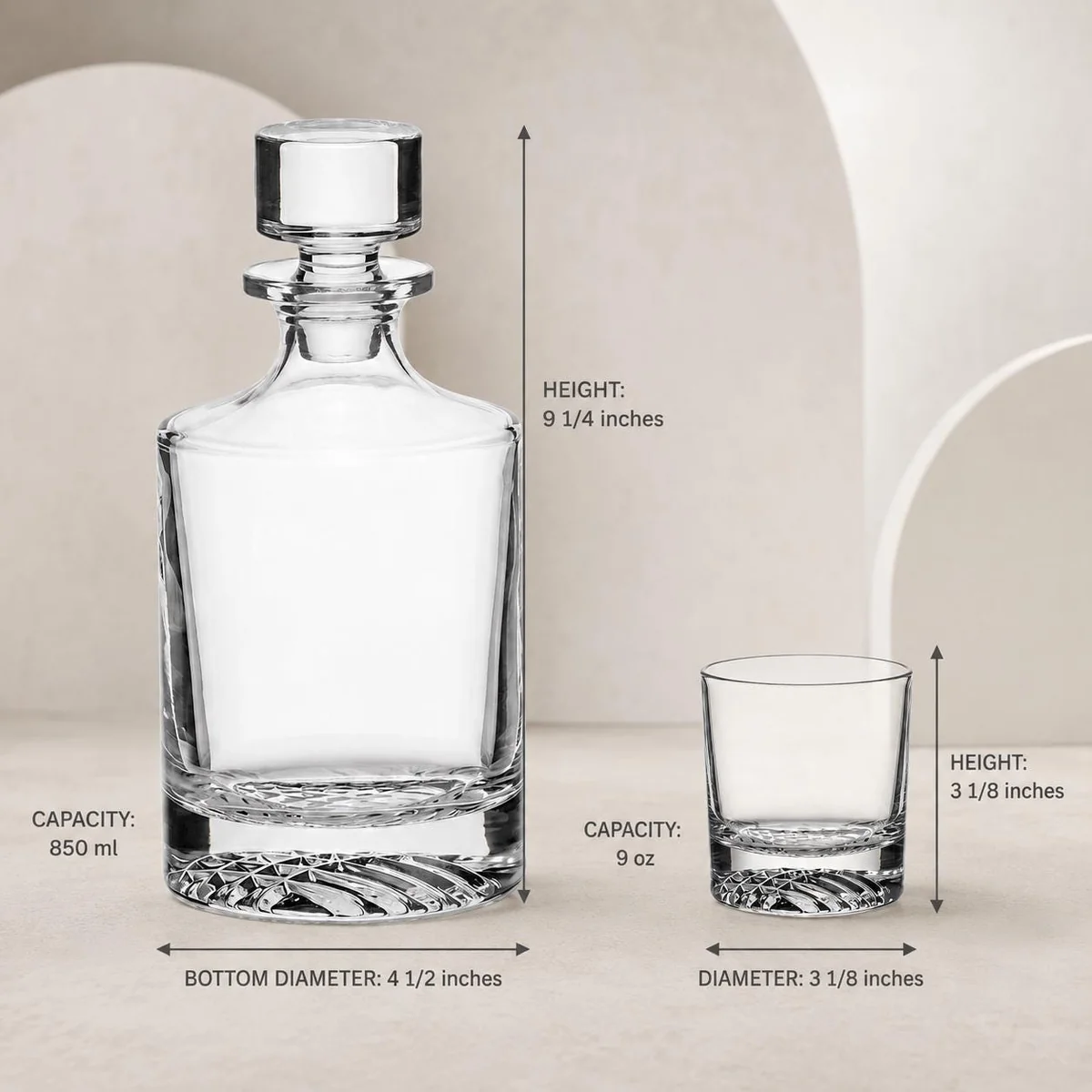 View 2 of Personalized Patriotic Eagle Decanter Set
