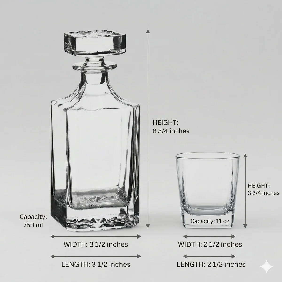 View 5 of Personalized Police Whiskey Decanter Set with 4 Glasses