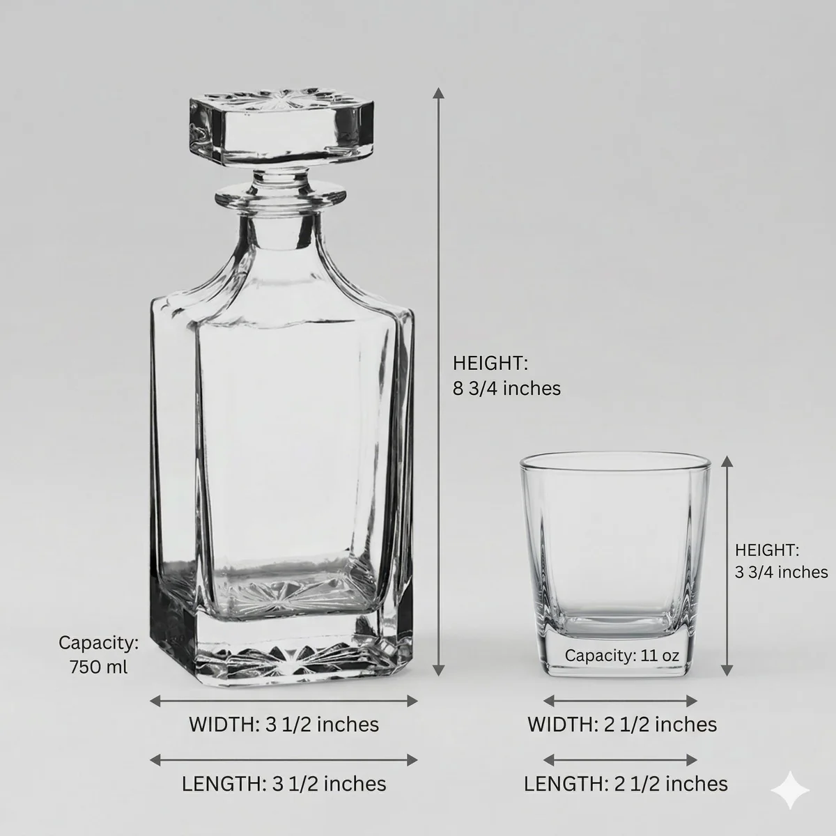 View 4 of Personalized Police Whiskey Decanter Set with 4 Glasses