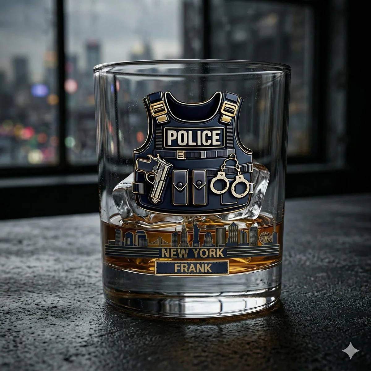 View 6 of Personalized Service Uniform Whiskey Glass