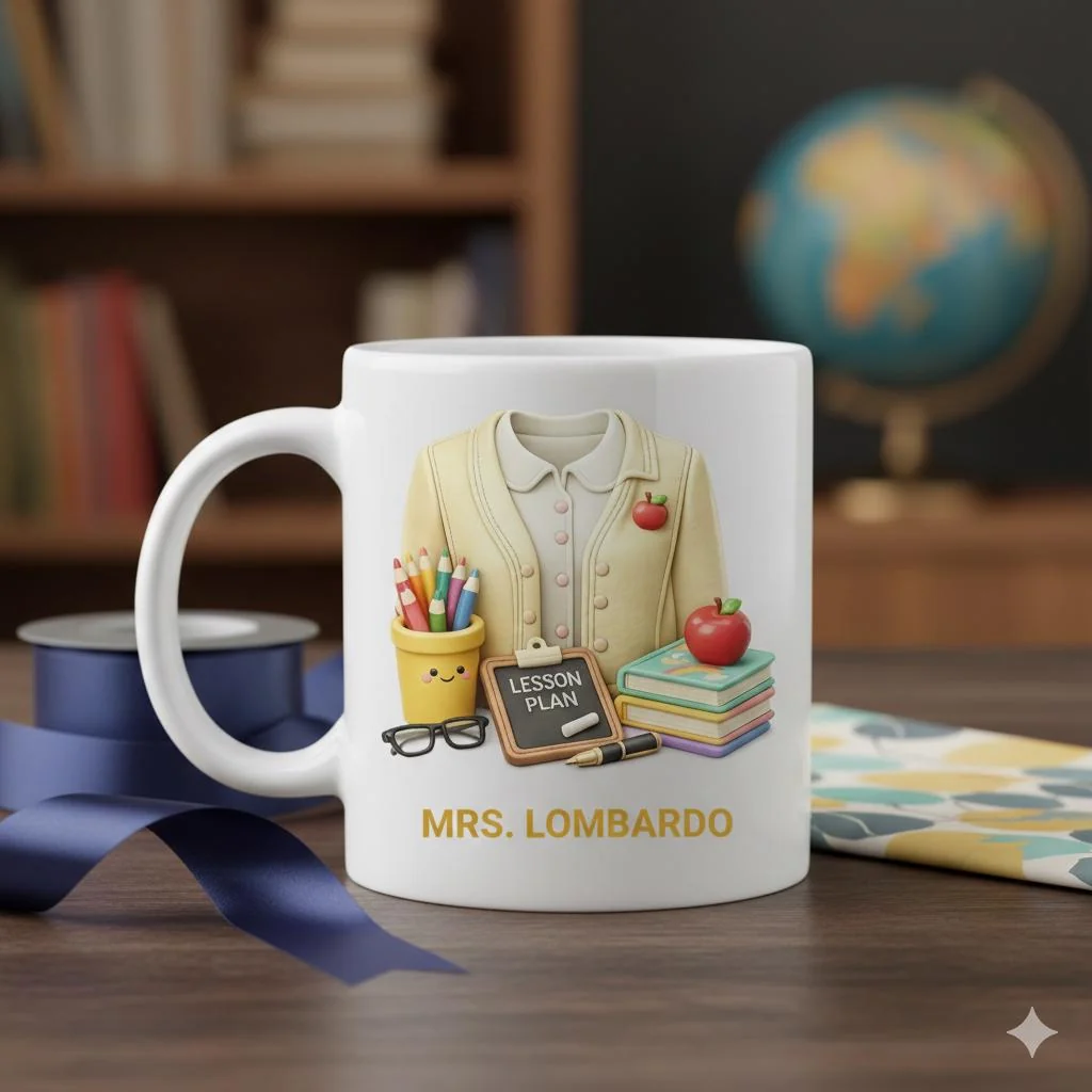 View 5 of Personalized Teacher Coffee Mug