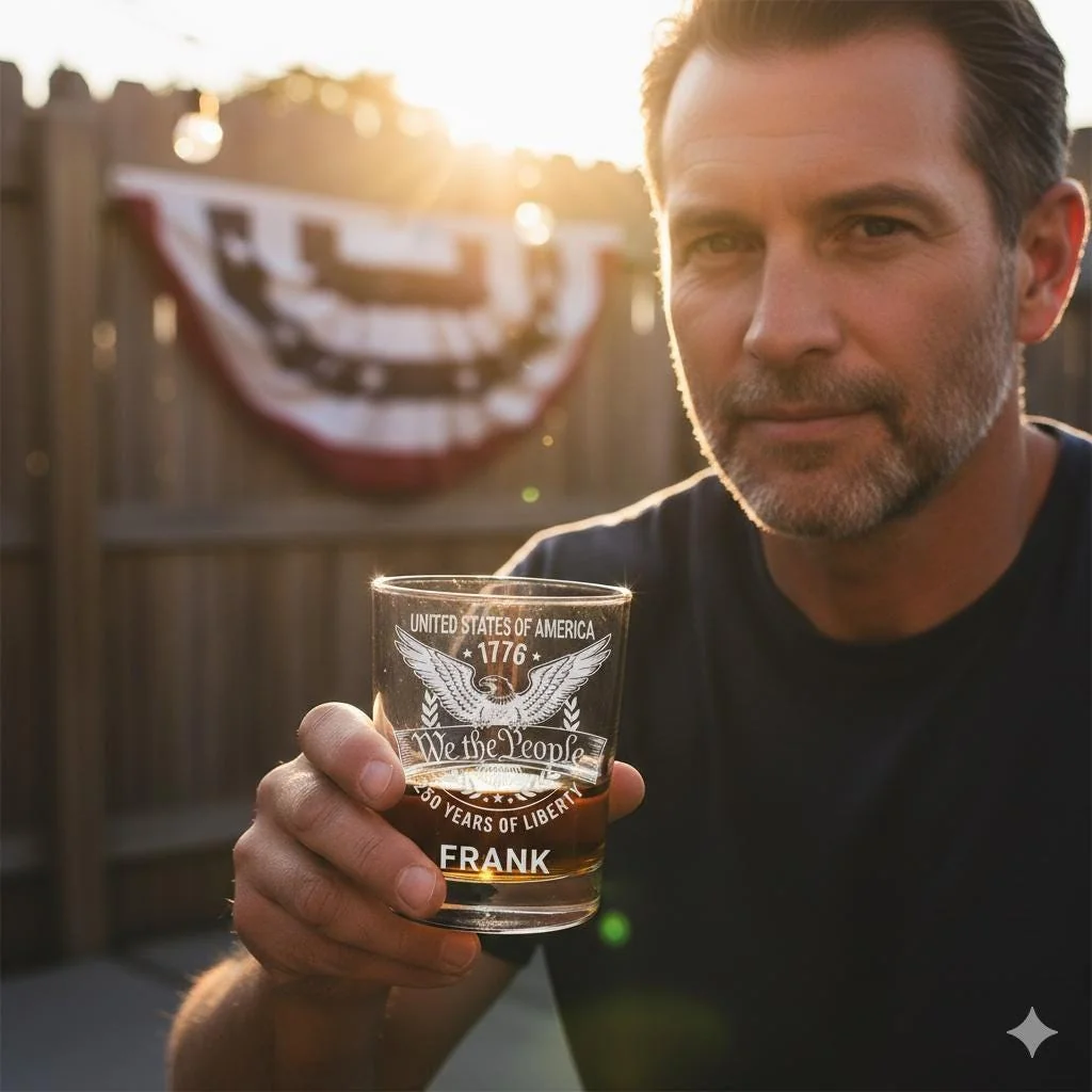 View 5 of Personalized Whiskey Glass