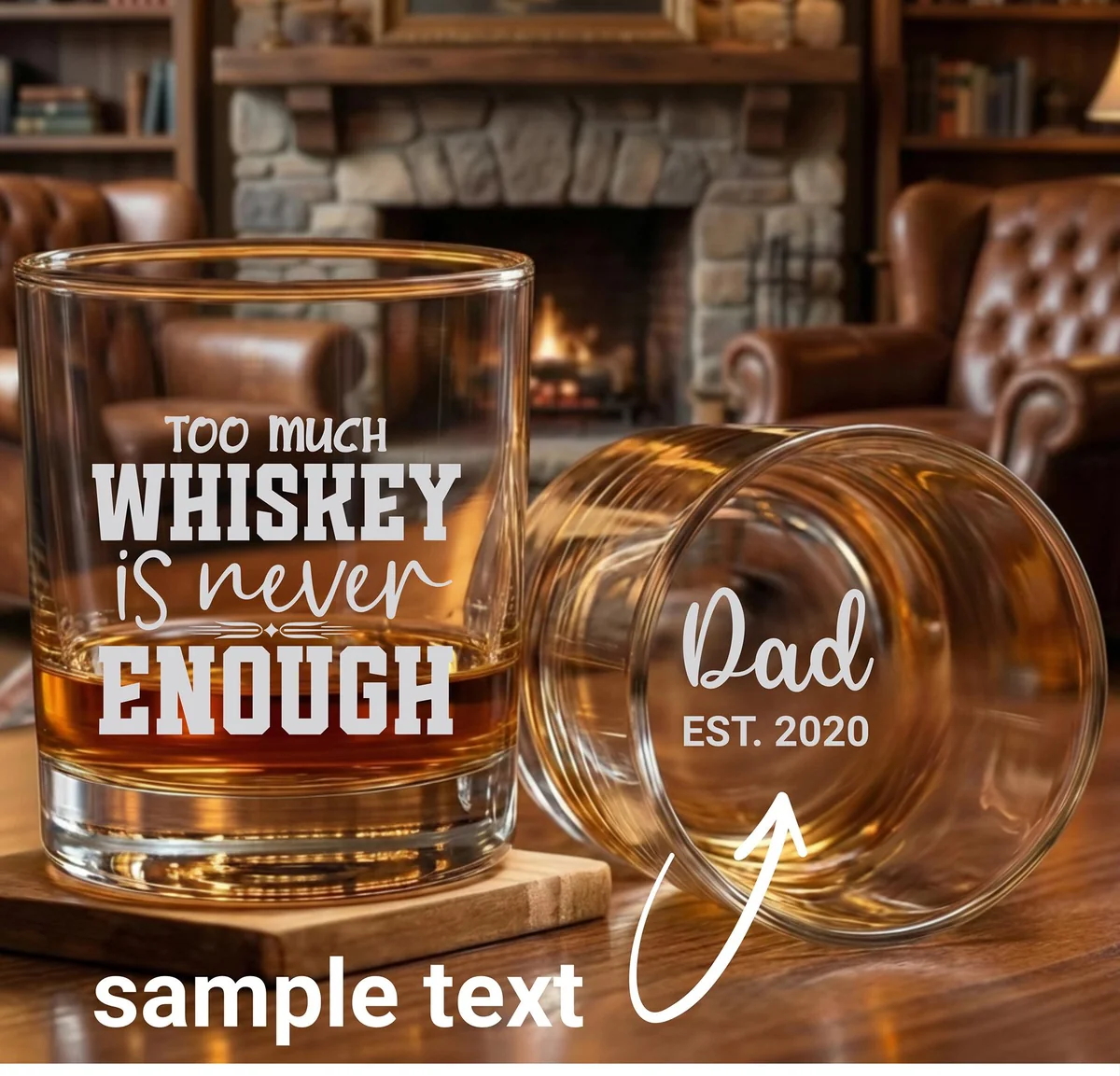 Personalized Whiskey Glass