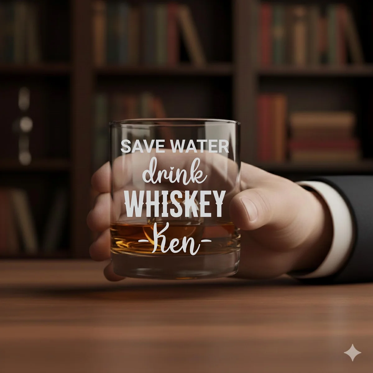 View 5 of Personalized Whiskey Glass