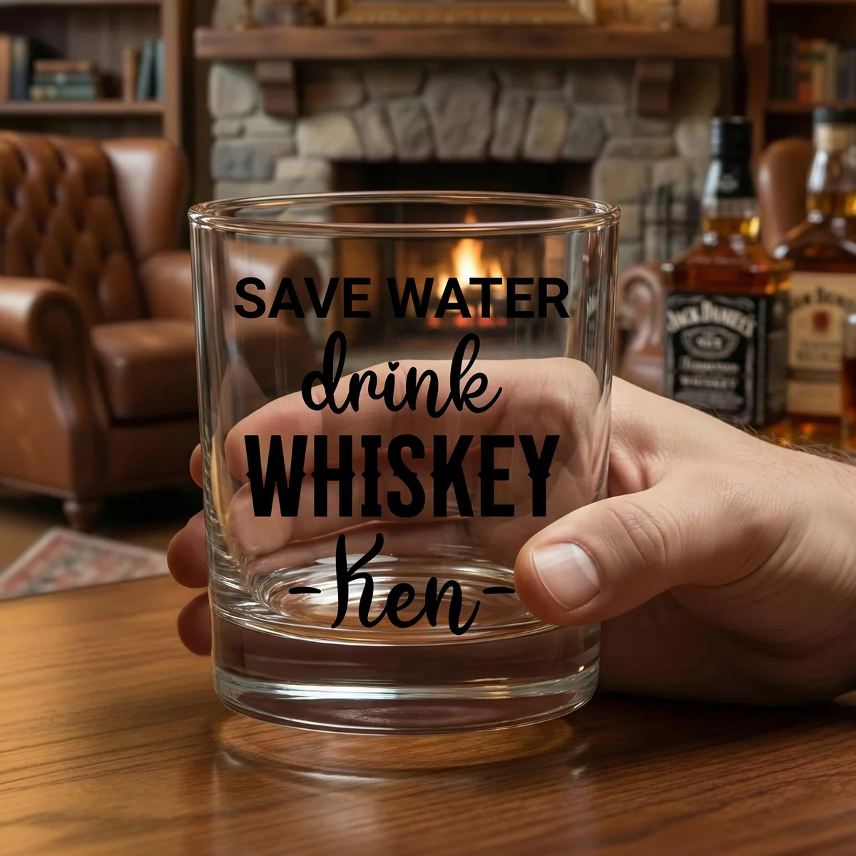 View 6 of Personalized Whiskey Glass