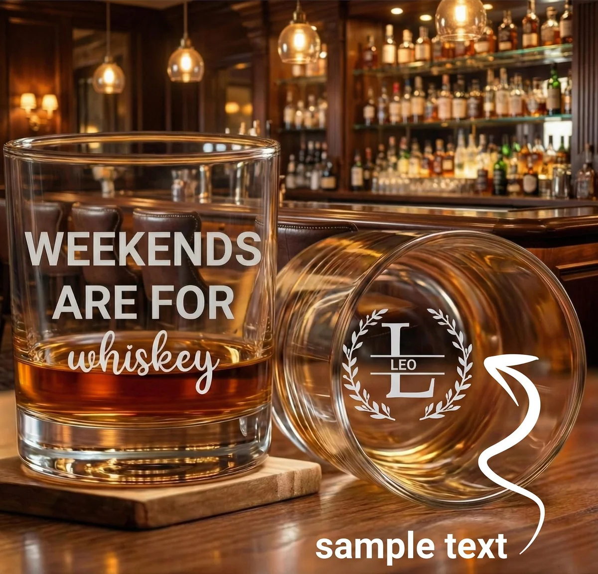 Personalized Whiskey Glass