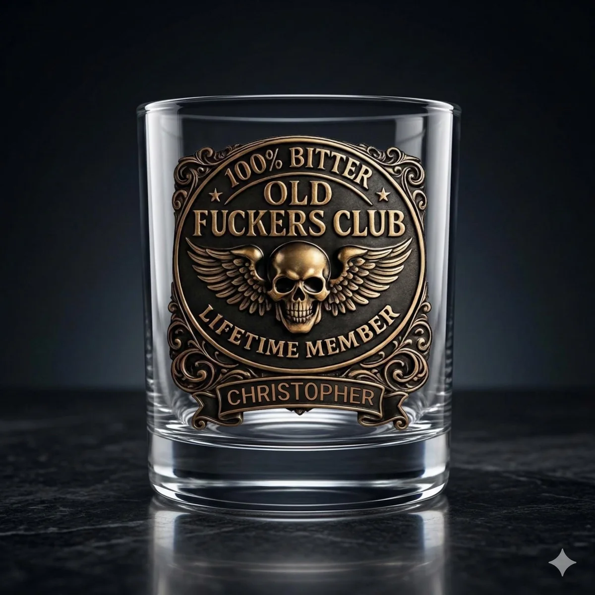 Personalized Whiskey Glass