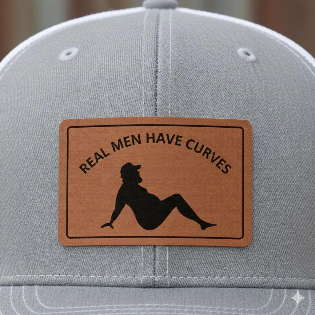 View 5 of Real Men Have Curves Funny Trucker Hat