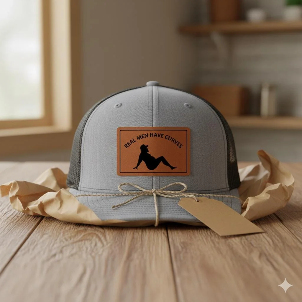 View 6 of Real Men Have Curves Funny Trucker Hat