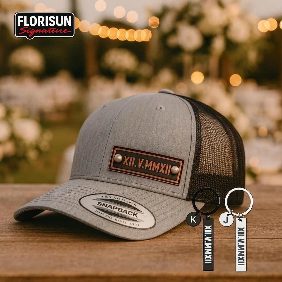 Roman Numeral Leather Patch Trucker